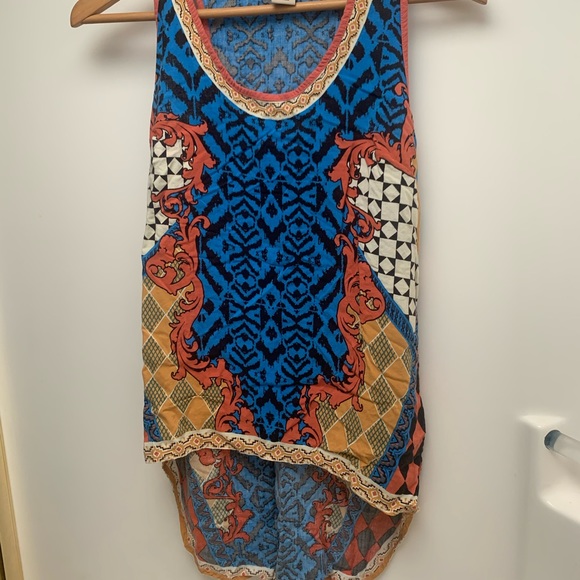 Billy by Flying Tomato Boho Print Festival Top S - Picture 2 of 8